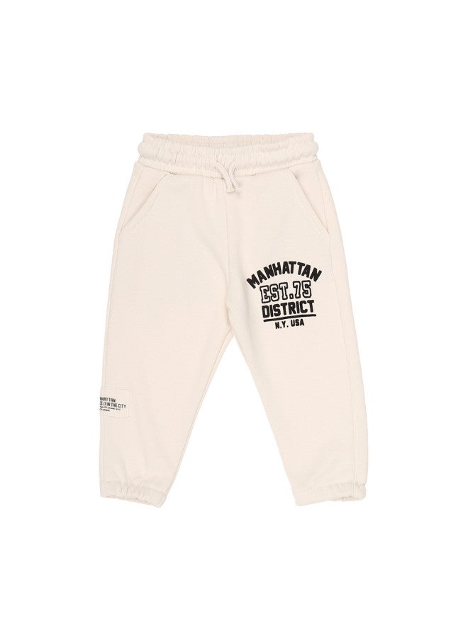 Zara kids' Minimalist Casual Letter-printed Straight-leg Jogger Pants - Image 2