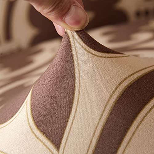 House of Quirk Universal Double Seater Sofa Cover Big Elasticity Cover for Couch 140 GSM Sofa Slipcover (Cambric Brown, 145-185cm) - Image 3