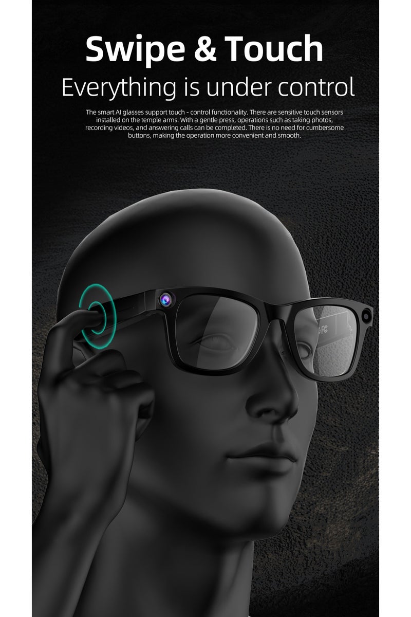 ZXING G300 AI Smart Glasses Multilingual Voice Command HD Visual Assistance Premium Wearable Tech for Executives - Image 4