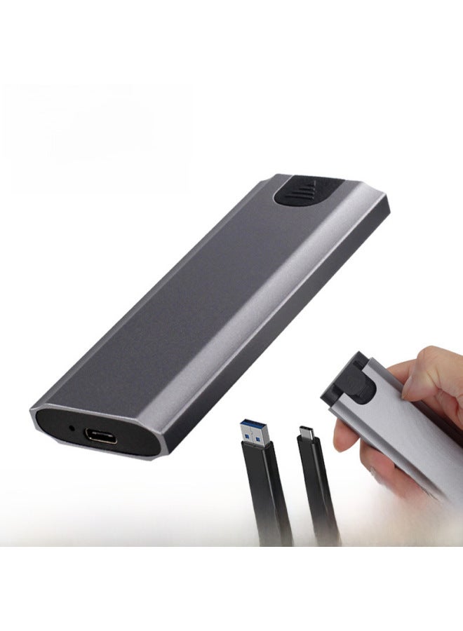 M.7 Mobile Hard Drive Box Nvme/ngff Dual Protocol Aluminum Alloy Ssd Solid State Drive Box 3.1 No Tools Required-Color:M16-20G Dual Protocol 9220 Gray - Image 3
