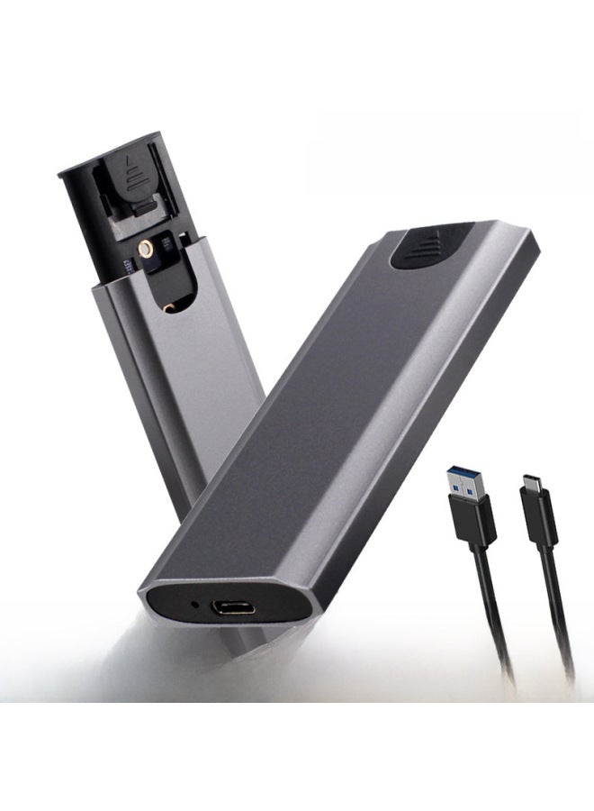 M.7 Mobile Hard Drive Box Nvme/ngff Dual Protocol Aluminum Alloy Ssd Solid State Drive Box 3.1 No Tools Required-Color:M16-20G Dual Protocol 9220 Gray - Image 2