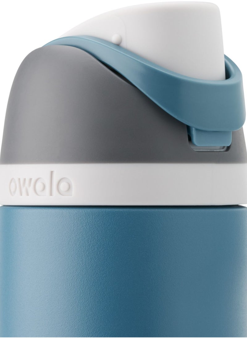 Owala - Original Owala 24oz BPA Free Insulated Stainless Steel Water Bottle with Free Sip Straw for Sports and Travel, Denim - Image 1