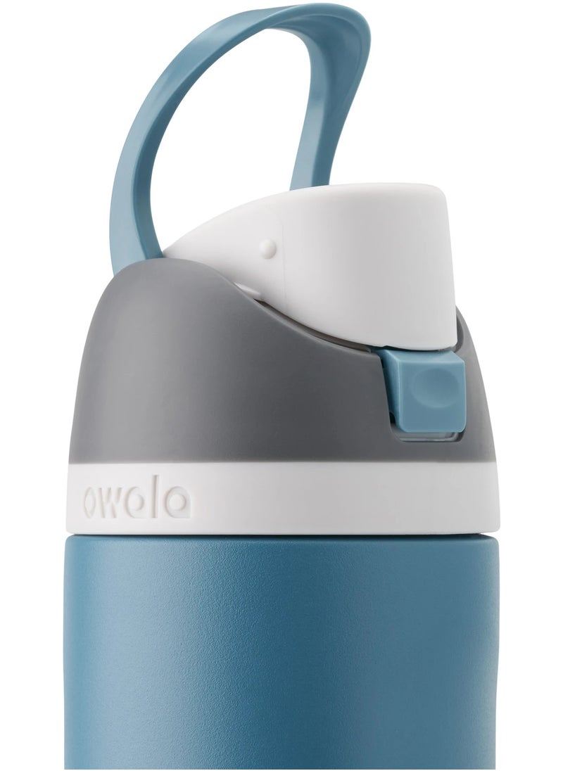 Owala - Original Owala 24oz BPA Free Insulated Stainless Steel Water Bottle with Free Sip Straw for Sports and Travel, Denim - Image 1