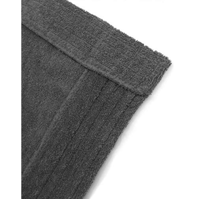 Home bathrobe for men and women, 100 cotton terry, soft warm fleece, one size fits all, beige - Image 5