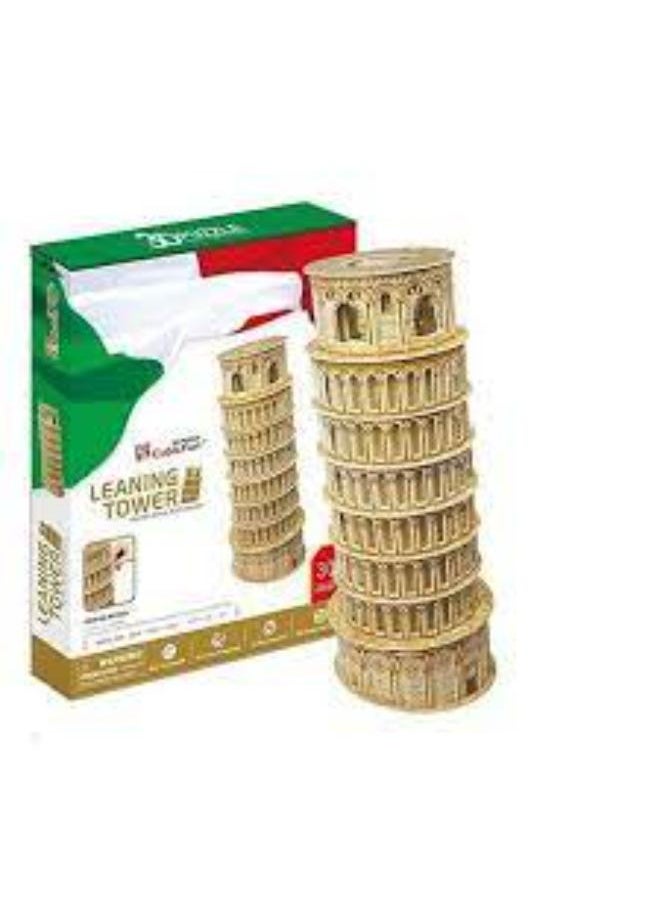 CubicFun Leaning Tower of Pisa (27 pcs)Size: 25.1 CM * 14.3 cm * 14.2cm  - Image 1
