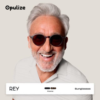 نظارات شمسية REY للنساء والرجال، إطار دائري رجعي مع مفصلات زنبركية، أسود غير لامع (عبوة من 1) - view 4