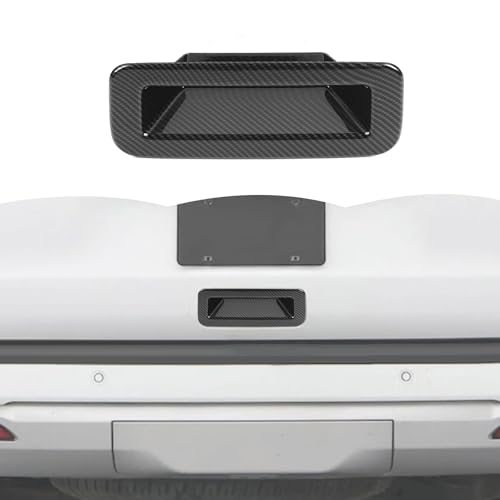 RT-TCZ RTTCZ Tailgate Handle Cover Rear Door Handle Cover Trim Decoration Exterior Accessories for Ford Expedition 2022 2023 2024 Black Carbon Fiber - Image 1