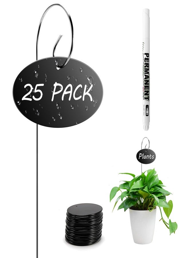 Vcekract Plant Labels, 25 Pcs Garden Labels Stakes with Pen, Plant Markers for Outdoor Garden, Plant Tags for Potted Plants, Seed, Flowers - Image 1
