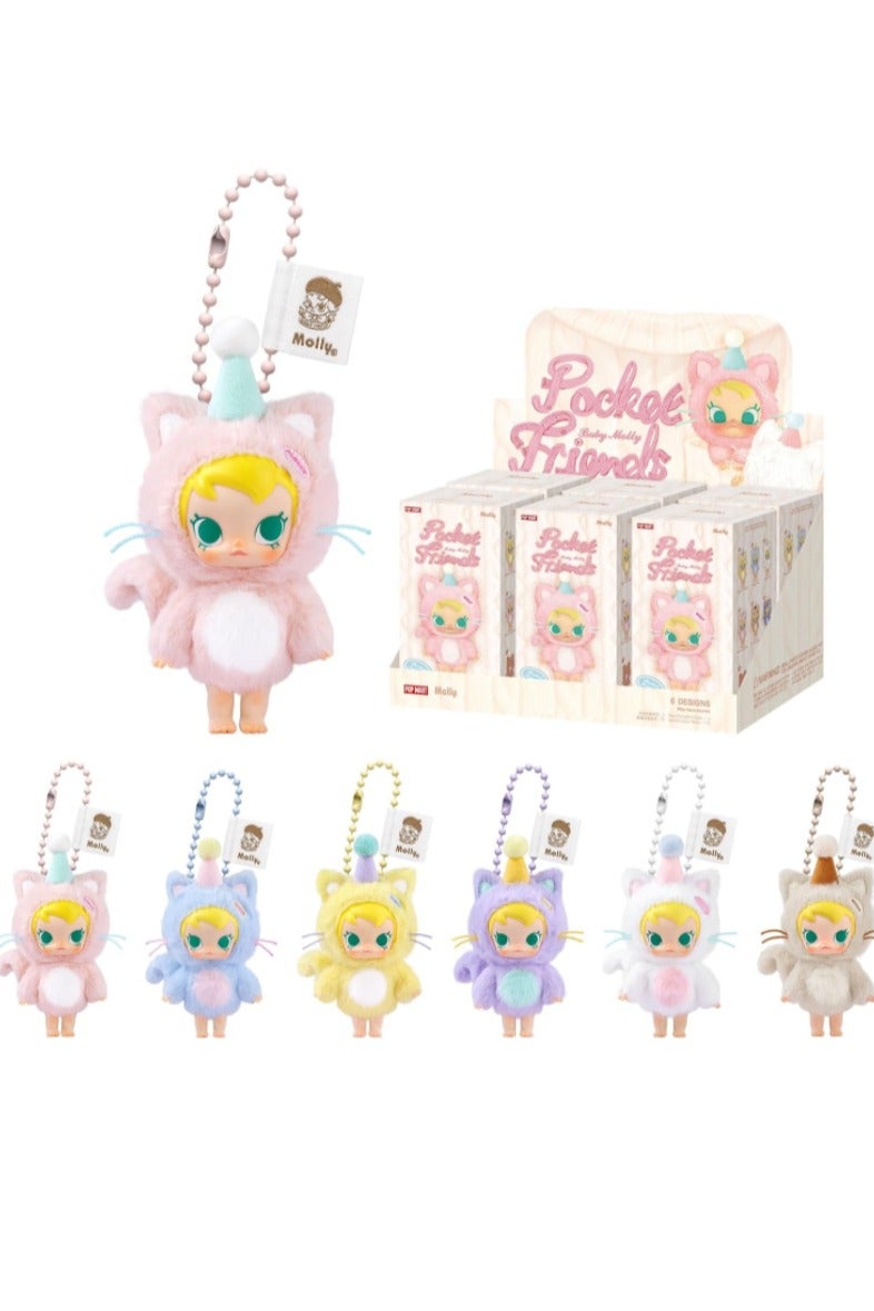 POP MART Baby Molly Pocket Friends Series-Vinyl PlushPendant Blind Box-Single box - Image 1