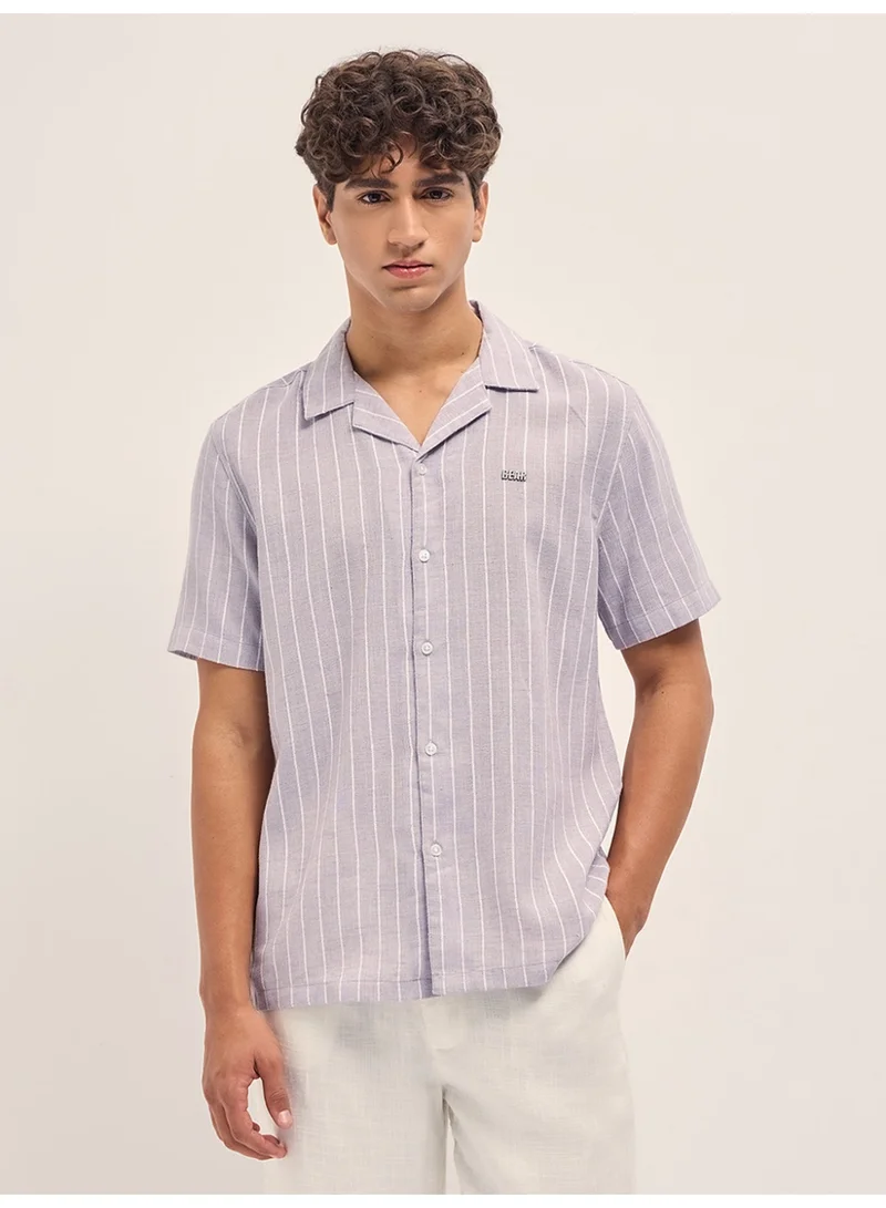 THE BEAR HOUSE  Men’s Classic Short Sleeve Casual Shirt – Lightweight, Breathable, and Designed for a Smart Yet Easygoing Look All Day Long for Men | Best Price UAE