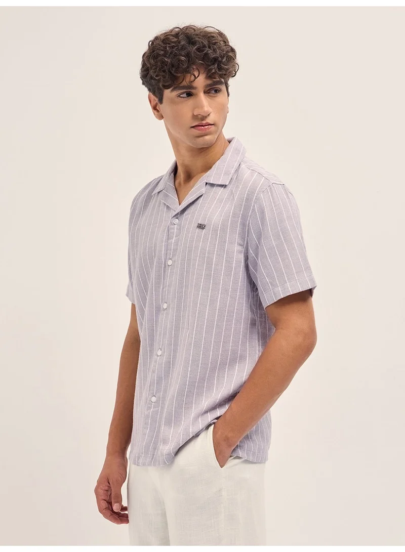 THE BEAR HOUSE  Men’s Classic Short Sleeve Casual Shirt – Lightweight, Breathable, and Designed for a Smart Yet Easygoing Look All Day Long for Men | Best Price UAE
