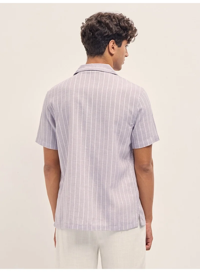 THE BEAR HOUSE  Men’s Classic Short Sleeve Casual Shirt – Lightweight, Breathable, and Designed for a Smart Yet Easygoing Look All Day Long for Men | Best Price UAE