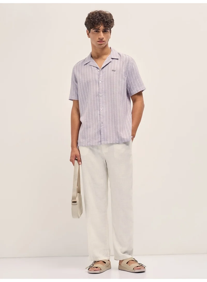 THE BEAR HOUSE  Men’s Classic Short Sleeve Casual Shirt – Lightweight, Breathable, and Designed for a Smart Yet Easygoing Look All Day Long for Men | Best Price UAE