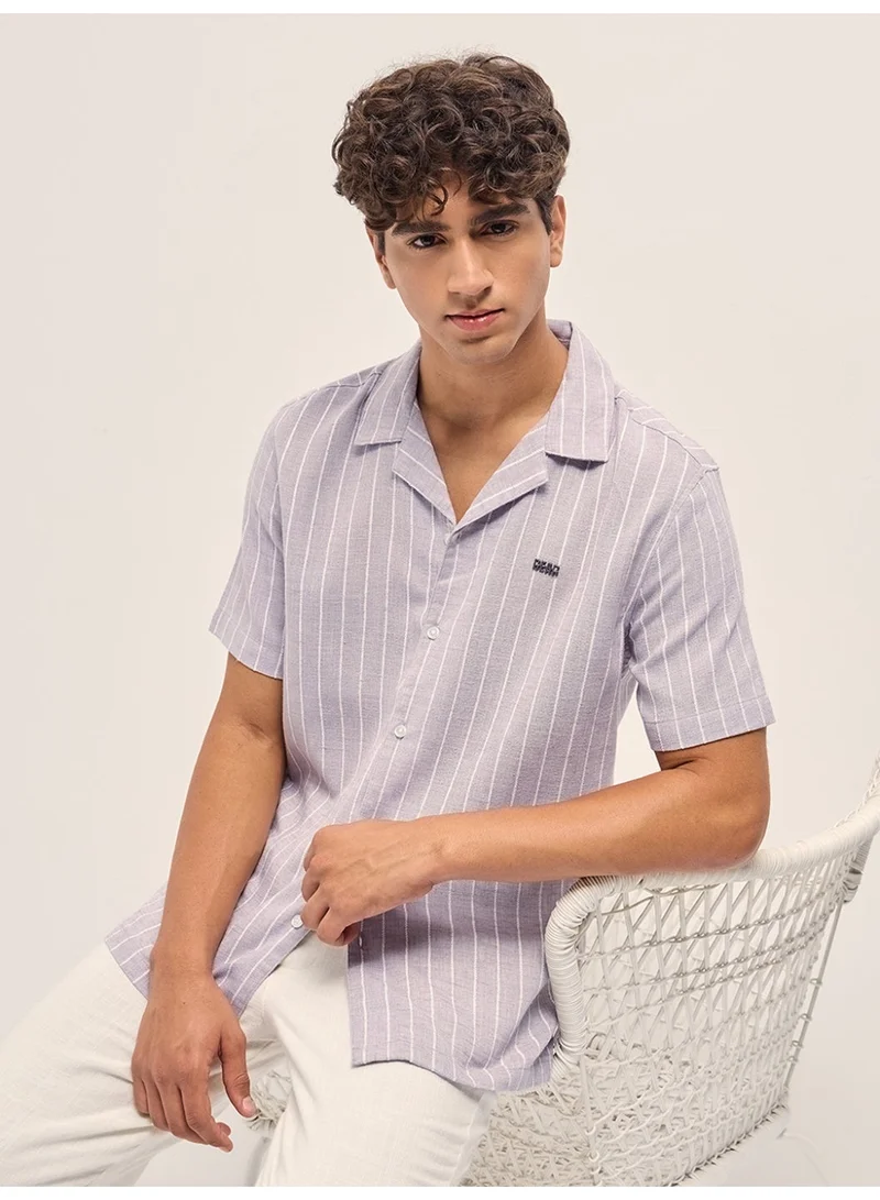 THE BEAR HOUSE  Men’s Classic Short Sleeve Casual Shirt – Lightweight, Breathable, and Designed for a Smart Yet Easygoing Look All Day Long for Men | Best Price UAE