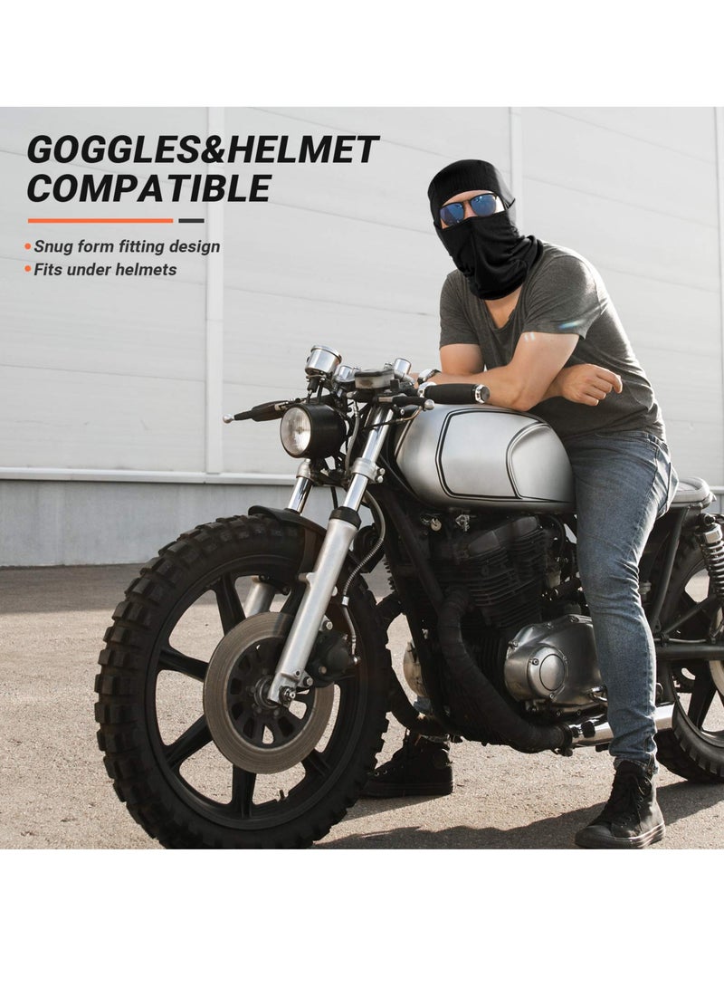 قناع وجه بالاكلافا لحماية من الأشعة فوق البنفسجية في الهواء الطلق للدراجات النارية وركوب الدراجات والتزلج - بطانة خوذة مقاومة للرياح للرجال والنساء - Image 3