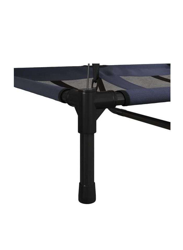 Cool Baby COOLBABY Elevated Dog Bed With Canopy-112 * 91CM Portable Pet Bed With Non-slip Feet-Indoor Outdoor Sun Protection Waterproof Pet Tent (Grey) - Image 3