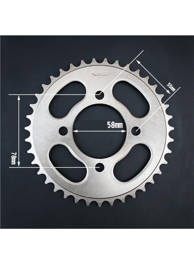 Motorcycle Rear Sprocket 38T 428 Chain Fit For GS125 HJ125 Steel 58mm - Image 4