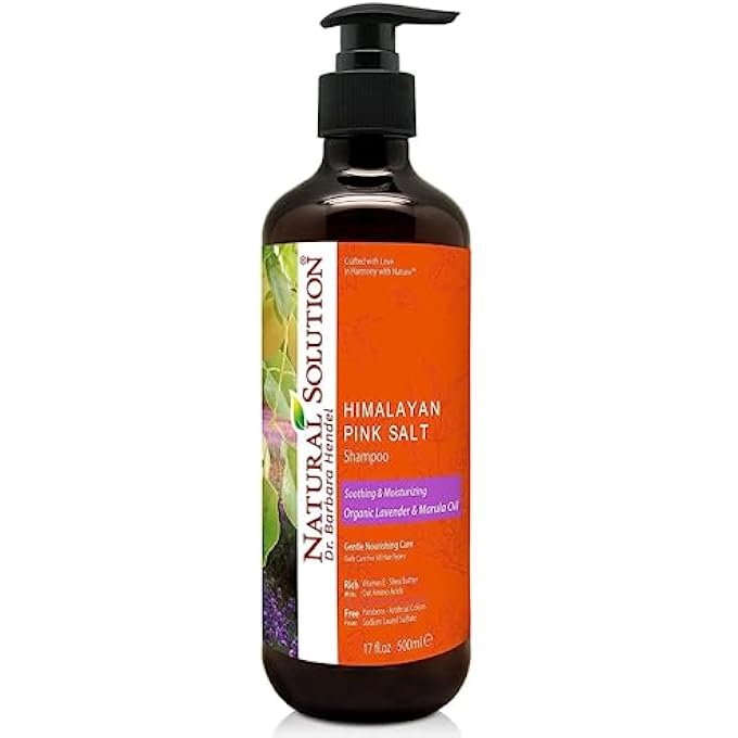 Natural Solution SHAMPOO,ORGANIC LAVENDER & MARULA OIL WITH HIMALAYAN PINK SALT, SOOTHING & MOISTURIZING, DAILY CARE FOR ALL HAIR TYPES - 17 OZ - Image 2