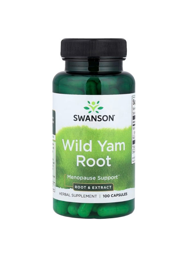 Wild Yam Root, 100 Capsules
