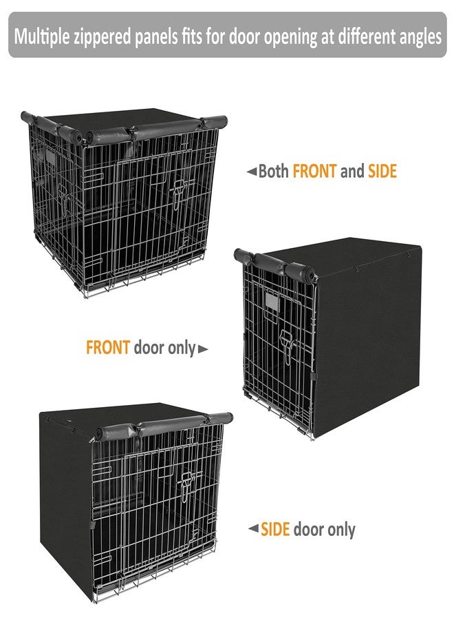 X-ZONE PET Dog Crate Cover Waterproof Kennel Cover, 24 in Black - Image 4