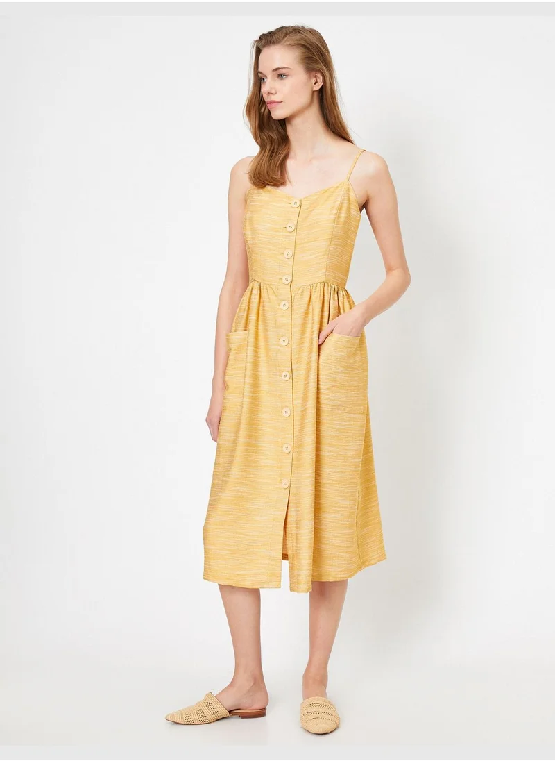 KOTON Button Detailed Dress