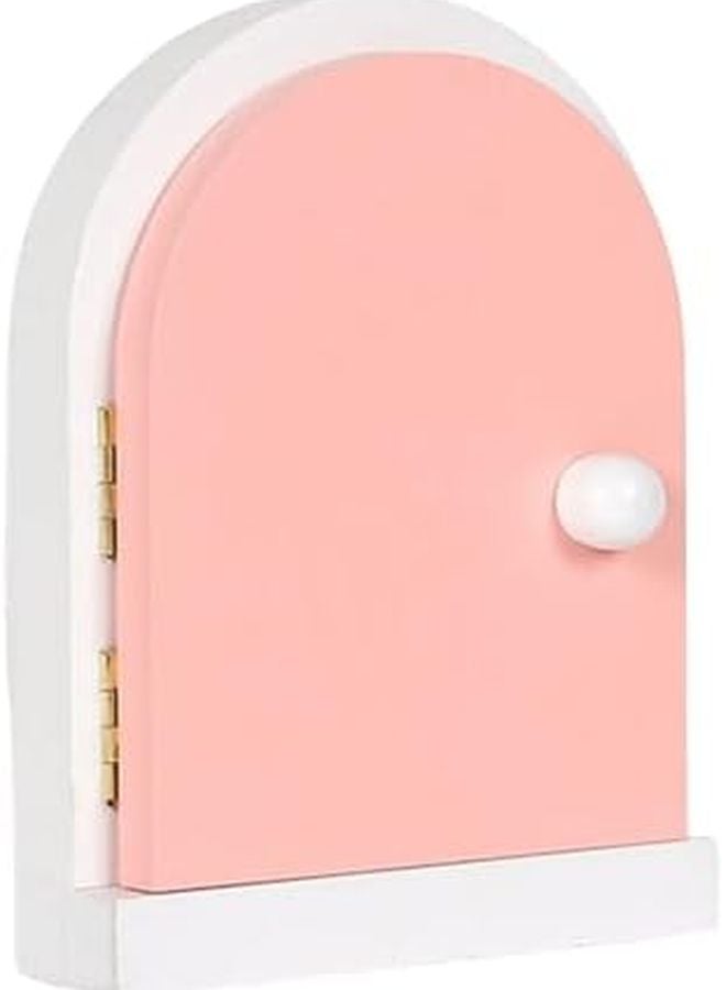 Powder White Door Shape Wood Outlet Cover Child And Pet Protective Switch Guard - Image 2