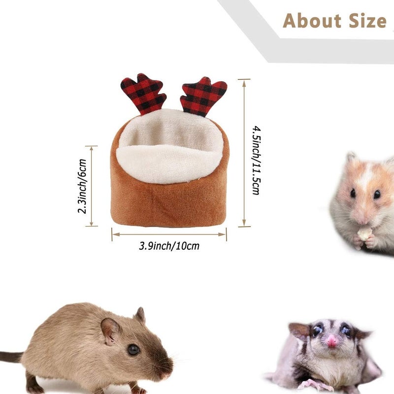 سرير صغير ناعم للحيوانات الأليفة، كيس عش الهامستر، منزل فأر لطيف، أرجوحة، مخبأ للسكر جلايدر، ملحقات القفص، فراش للجربيل، ديجو، الدب الذهبي، القنفذ - Image 1