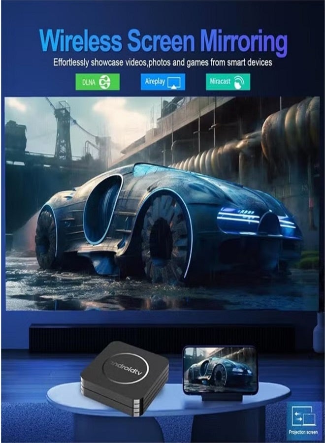 Android 4K UHD TV Box with Remote, Android 14.0 4GB+64GB, 4K HDR + Streaming Devices for TV, Support Dolby Atmos, Smart TV Box, Network Set-Top Box, Streaming Media Players - Image 5
