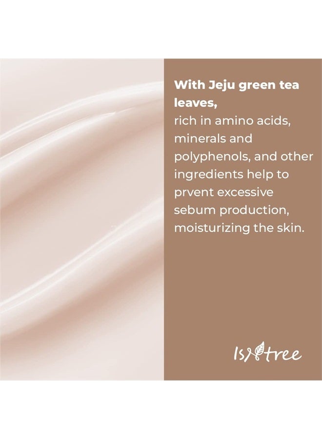 IsNtree مستحلب الشاي الأخضر المنعش من ISNTREE 120 مل 4.05 أونصة سائلة | مستخلص الشاي الأخضر من جيجو | يوازن بين الزيوت والرطوبة | ملمس خفيف - Image 3