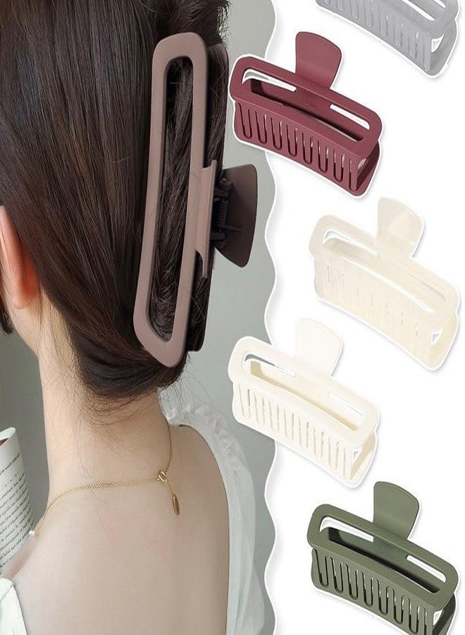RHOSYN Extra Large Claw Clips, Jumbo Clutchers for Long/Thin Curly Hair (Pk of 6, Any Colors) - Image 4