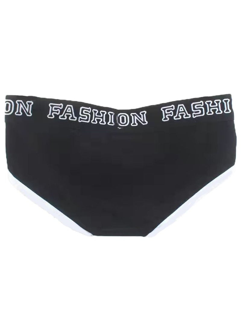 Zeemey - Zeemey 3-Piece Cotton Bikini Breathable Panties Low Waist Fashionable Ladies Charming Thick Bottom - Image 1