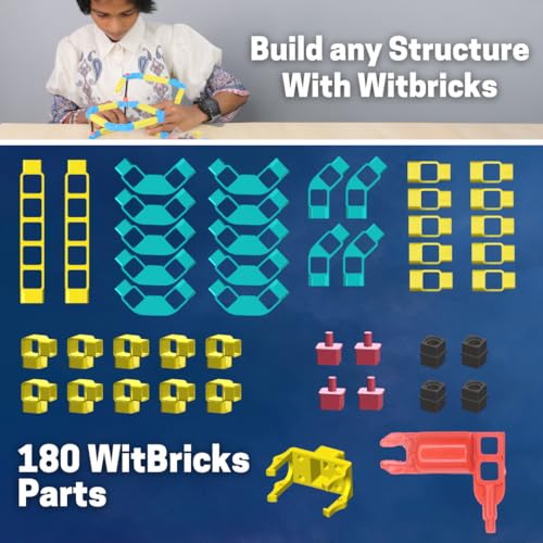 WitBlox Clap Sensor Kit,DIY Sound-Activated STEM Building Set Kit for Kids Age 8-12,Make 6+ Projects: Clap Lamp,Clap Car,Lung Tester,Sound Sensor,Birthday Gift,School Science Robotics Project,180 Pcs - Image 5