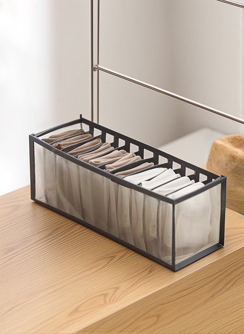 Foldable Underwear Storage Box Multicolor，Mesh 11 compartments 30x11x11cm - Image 3