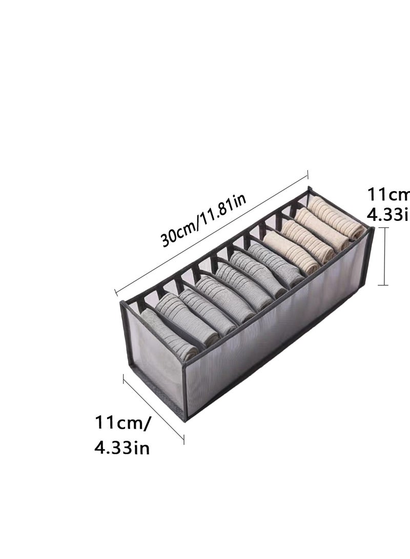 Foldable Underwear Storage Box Multicolor，Mesh 11 compartments 30x11x11cm - Image 4