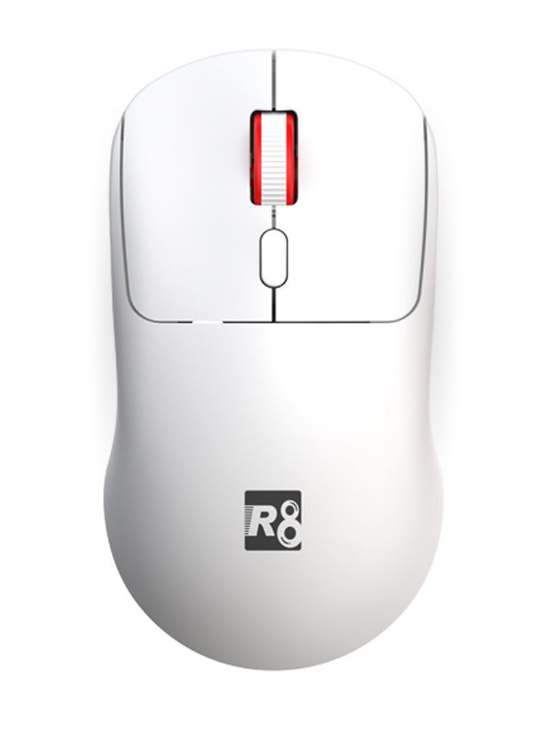 R8 Wireless Mouse 2.4G Slim Portable Computer Mice with Nano Receiver for Notebook PC Laptop Computer (White) - Image 1