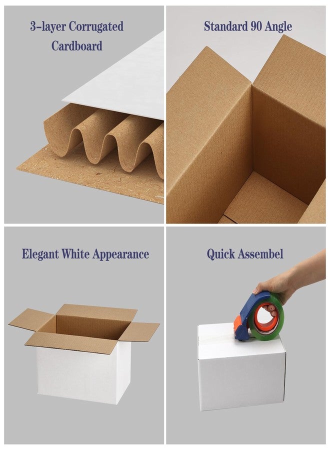 SPEPLA 7x5x4 Shipping Boxes for Small Business,40 Pack White Corrugated Cardboard Box for Packaging, Mailing, Storage - Image 5