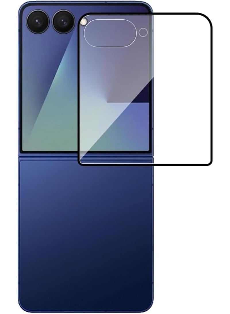 Muzz Screen Protector for Samsung Galaxy Z Flip 7 2025 HD Full Coverage Easy Installation Round Edge Scratch Resistant Bubble Free,9H Hardness Premium Quality Film Samsung Galaxy Z Flip7 5G Black - Image 1