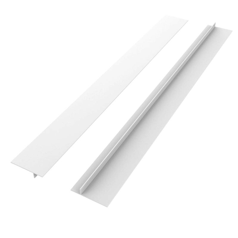 Kitchen Stove Counter Gap Cover 2 Pack Long Wide Gap Fillers Between Counters Stoves Washing Machines and Oven Easy Clean HeatResistant White 25 Inches