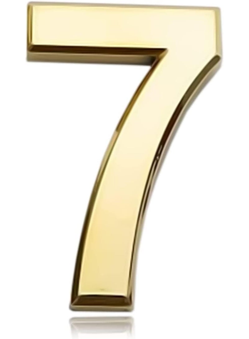 Self Adhesive 3D House Door Number Waterproof Mailbox Sticker Number for House Apartment Mailbox Hotel Office Number 7 - Image 1