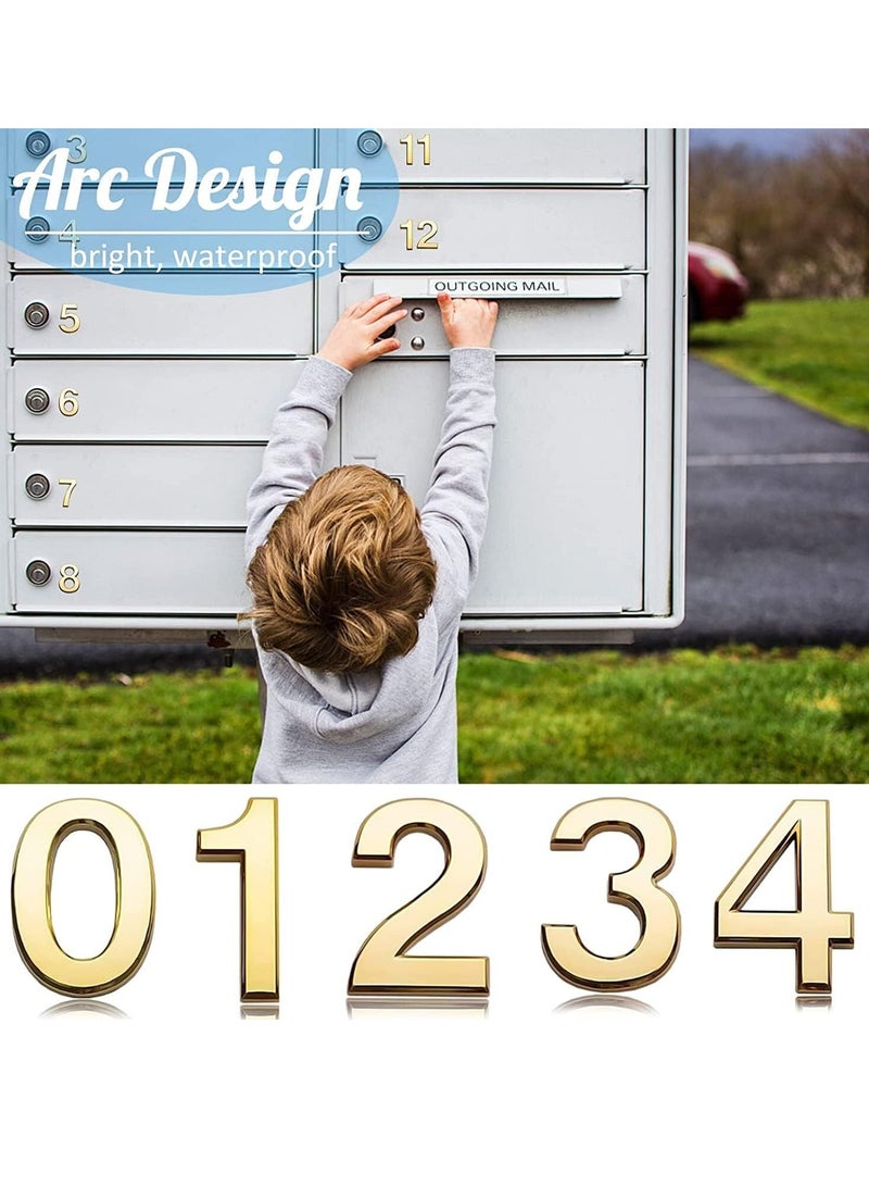 Self Adhesive 3D House Door Number Waterproof Mailbox Sticker Number for House Apartment Mailbox Hotel Office Number 7 - Image 5