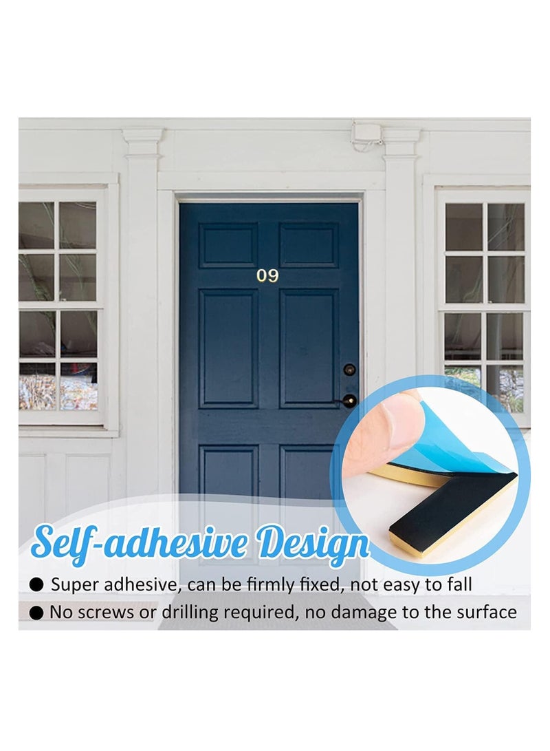 Self Adhesive 3D House Door Number Waterproof Mailbox Sticker Number for House Apartment Mailbox Hotel Office Number 7 - Image 3