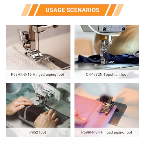 Elecbee Sewing Presser Foot Set 25Pcs, Sewing Machine Presser Feet Kit Accessories for JUKI DDL-5550 8500 8700 9000 Industrial Professional Domestic Sewing Machine - Image 3