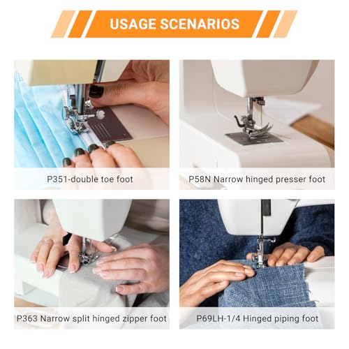 Elecbee Sewing Presser Foot Set 25Pcs, Sewing Machine Presser Feet Kit Accessories for JUKI DDL-5550 8500 8700 9000 Industrial Professional Domestic Sewing Machine - Image 4