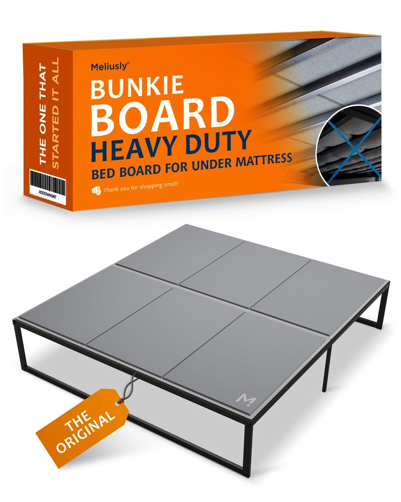 Meliusly Heavy Duty Bunkie Board King Size (76x80) - Non-Slip Breathable Bed Support Board for Slatted Bed Frame, Anti-Sag Under Bed Support, Noise Minimizing Moisture Resistant Bed Board - Image 1