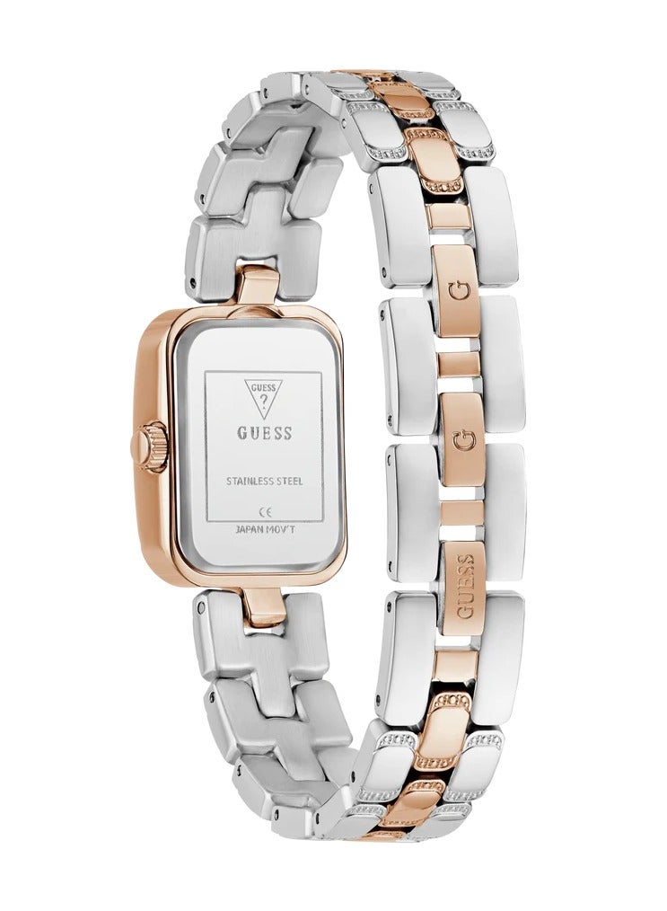 Guess Women’s  2-Tone Rose Gold & Silver Analog Quartz Watch GW0865L5 – 22 mm - Image 3