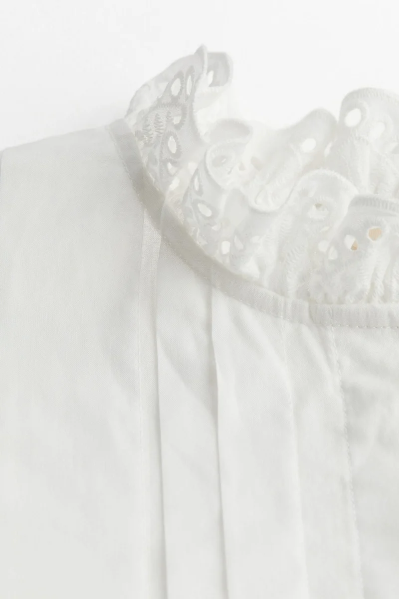 H&M Pintuck cotton blouse