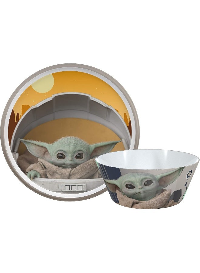 Zak Designs Zak Designs Star Wars The Mandalorian Dinnerware Set  - Image 1