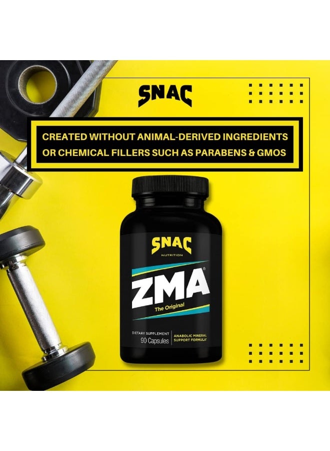 SNAC ZMA The Original Recovery and Sleep Supplement that Supports a Healthy Immune System, 180 Capsules (2 Pack of 90 Count) - Image 4