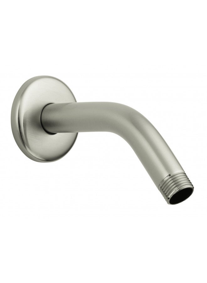 hansgrohe Installation 6-inch Modern Showerarm in Brushed Nickel, for Wall Mount Showerhead, 27411823 - Image 1