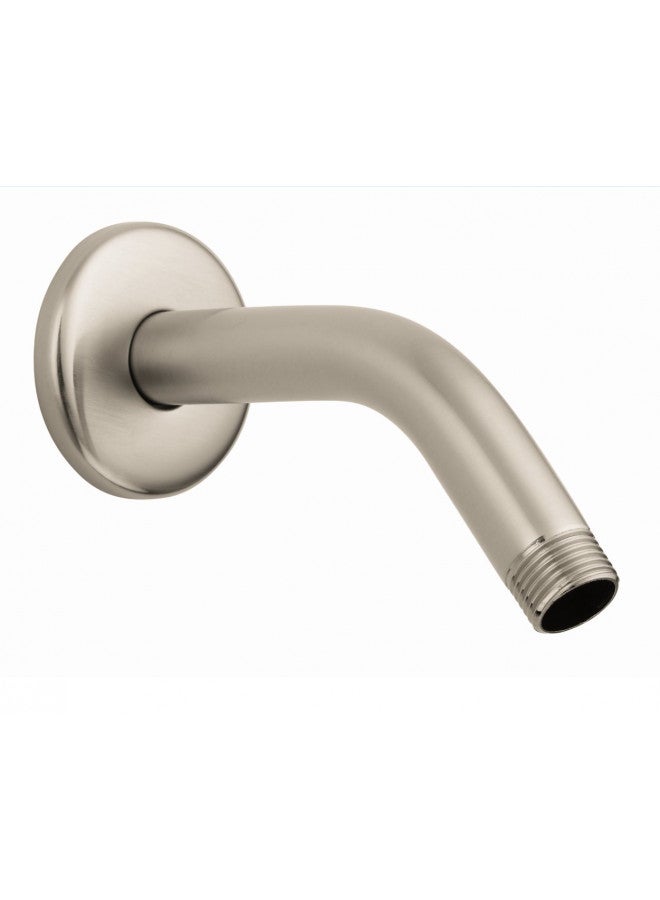 hansgrohe Installation 6-inch Modern Showerarm in Brushed Nickel, for Wall Mount Showerhead, 27411823 - Image 2